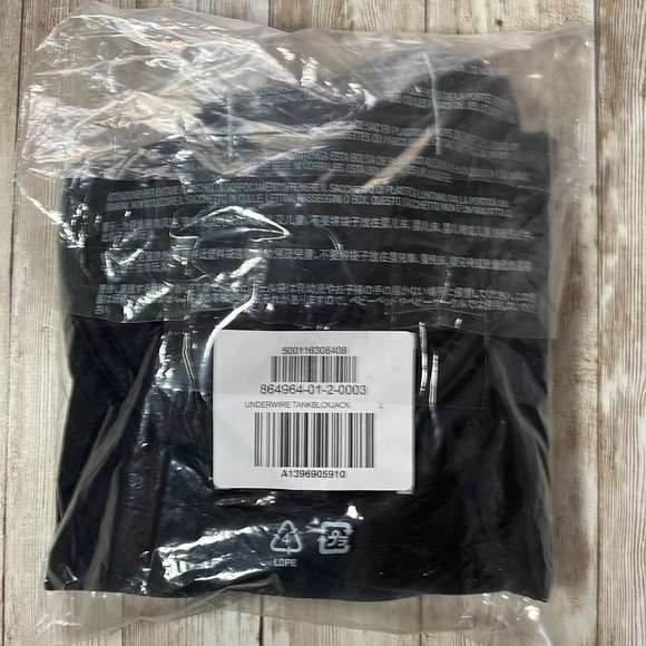 🆕 Old Navy Women's Underwire Tankini Swim Top Black Large 12-14 - Picture 13 of 16